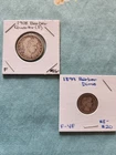 1908 Barber Quarter Denver 25C Fine Grade Circulated Uncertified Rare US Coin
