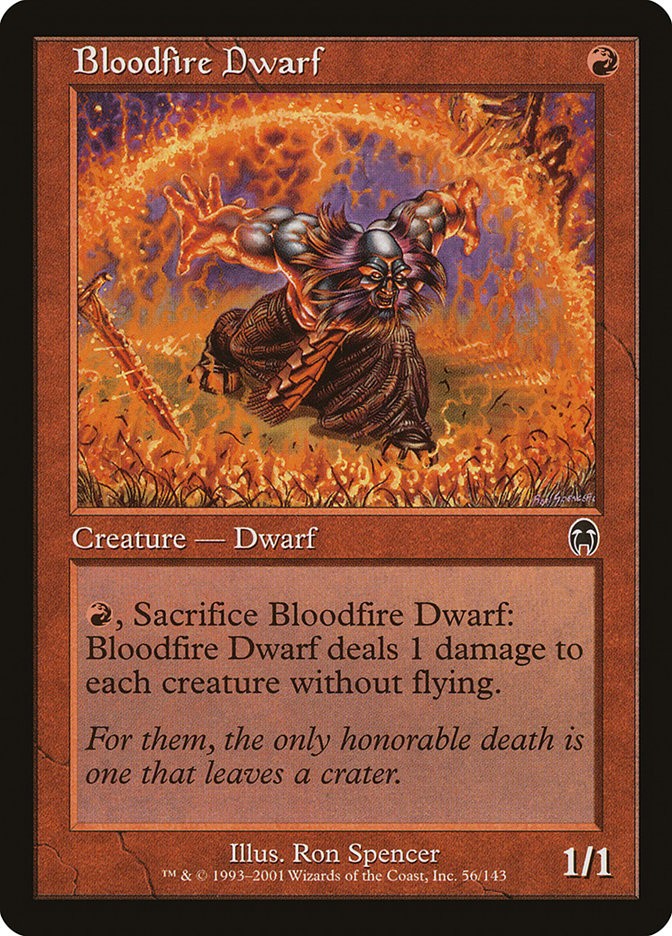 MTG Magic the Gathering Bloodfire Dwarf (56/148) Apocalypse NM
