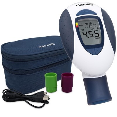Peak Flow Meter Handheld Device for Asthma COPD Accurate Home Monitoring