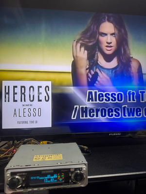 Pioneer Carrozzeria DVH-P717 1DIN Car DVD CD Player Stereo Unit