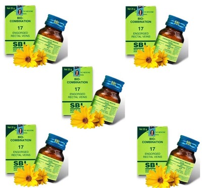 SBL Bio-Combination 17 Tablets 25gm (Pack of 5) | Piles Relief | Free Ship