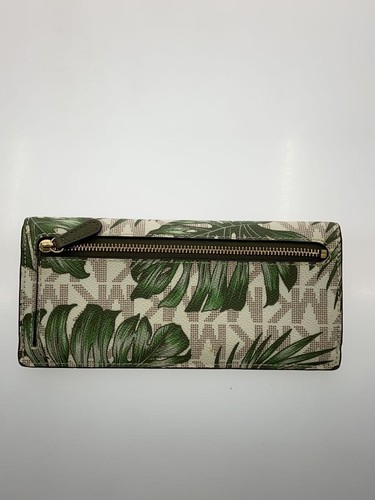 MICHAEL KORS Long Wallet -- Khaki All-over Print Women's - Picture 2 of 6