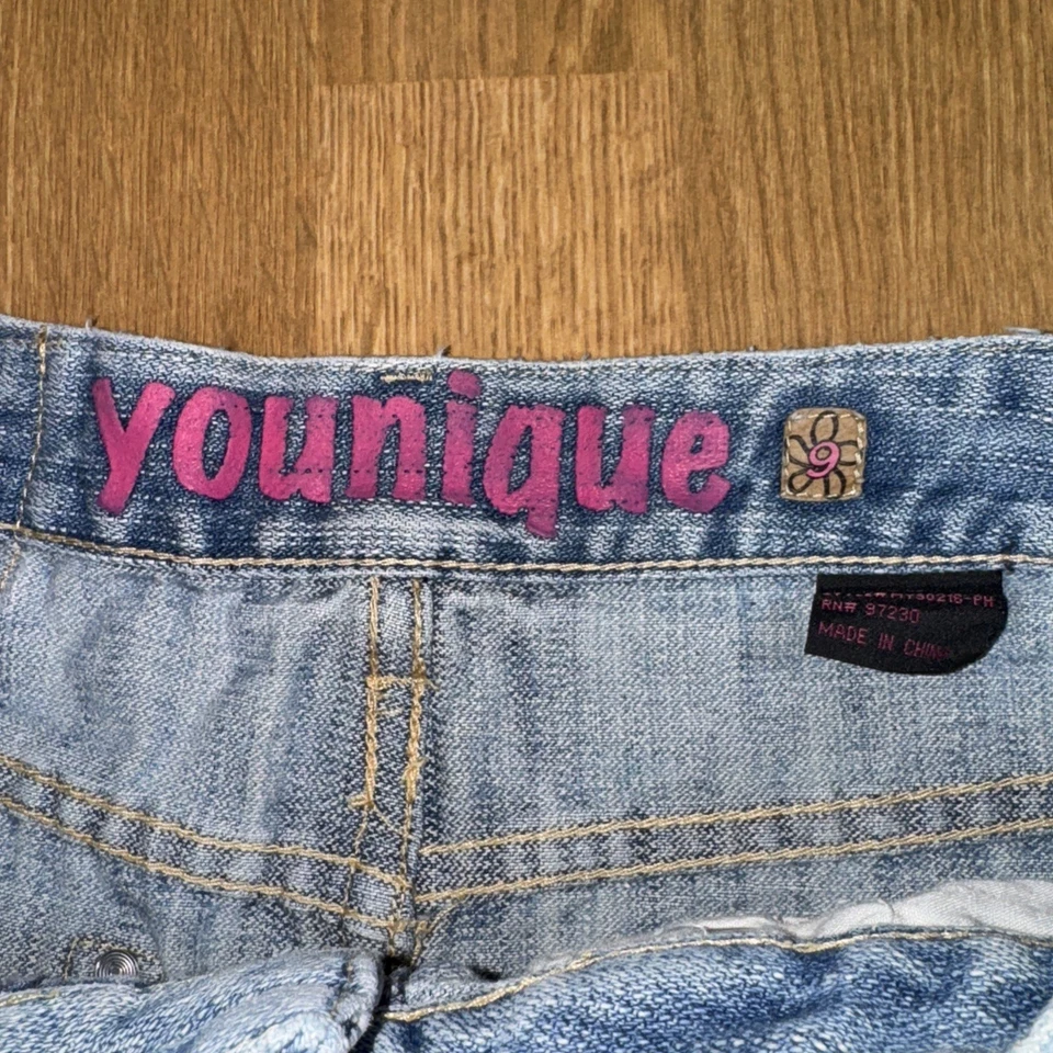 Falda Micro Mini Denim Años 90 2000 Para Mujer Talla 9 Y2k Younique Paris Hilton Foto 2 de 4