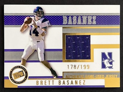2006 Press Pass #JC/BB Brett Basanez /199 Game Used Jerseys Gold Northwestern