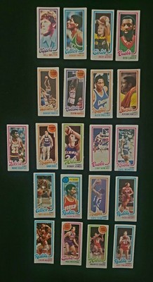1981 Topps Mini Basketball Hall of Fame Lot   Walton, Parish, Dantley - More