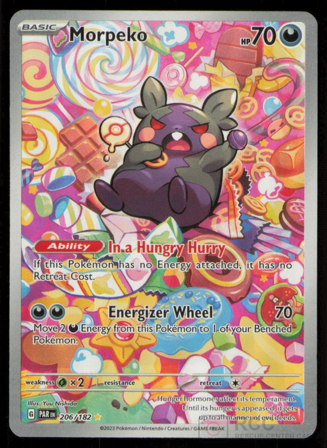 Morpeko 206/182 Illustration Rare Paradox Rift Pokemon Holo Near Mint