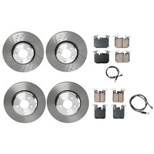 Akebono Front Rear M Sport Brake Kit Euro Pad Set Rotors For BMW F30 F31 F32 F33