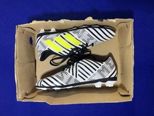Youth Kids Adidas Nemeziz 17.4 FG Soccer Cleats Sz 3.5Y White Black S82459 NEW