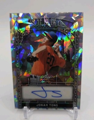 Jonah Tong 2024 Leaf Trinity Steel Autograph 10/10 METS