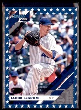 2019 Panini Donruss Independence Day Jacob deGrom Grey Jersey 123