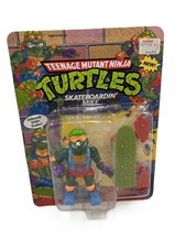 1991 Playmates TMNT Skateboardin' Mike Carded Unpunched