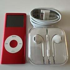 Apple iPod Nano 2nd Generation 8gb Red New Battery, J1