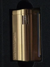 NIB LES FINES LAMES CIGAR LIGHTER TORCH RS Brushed Gold LF4003003