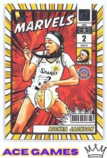 2025 Donruss WNBA #6 Rickea Jackson Los Angeles Sparks Net Marvels