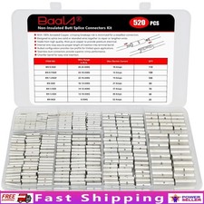 Copper Butt Connectors Kit Seamless Wire Splice 600V Electrical Terminals New