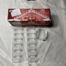 Wilton Vintage 1983 Clear Filigree Cake Bridge and Staircase Set Brand New