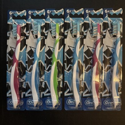 Oral-B Kids 6+ Toothbrush With Star Graphics, Assorted colors, 6 per box