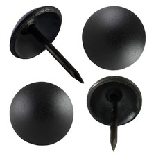 Matt Black Upholstery Nails Tacks 7/16 Inch Furniture Thumb Pins 100 PCS