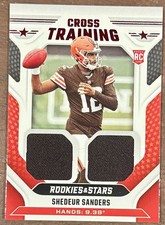 Shedeur Sanders 2025 Panini Rookies & Stars Football Cross Training Patch Browns