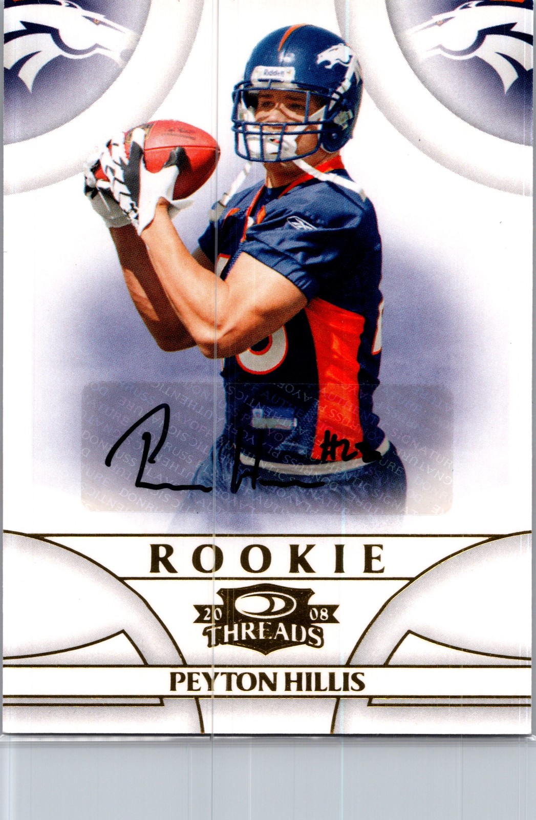 Peyton Hillis Donruss Threads #222 Autograph
