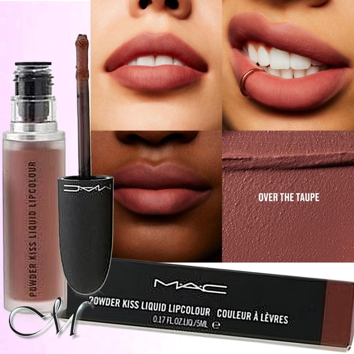 MAC Powder Kiss Liquid Lipcolor & Cheeks* 897 OVER THE TAUPE (Nude