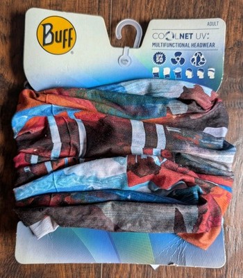 Buff CoolNet UV Multifunctional Neckwear, UPF 50, Adult One Size Harq Multi NEW