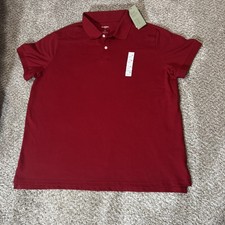 Goodfellow  Co Polo Shirt Men's XXL Red Every Wear Short Sleeve Standard Fit