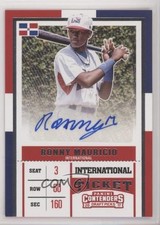 2017 Panini Contenders Draft Picks International Ticket Ronny Mauricio Auto xb2