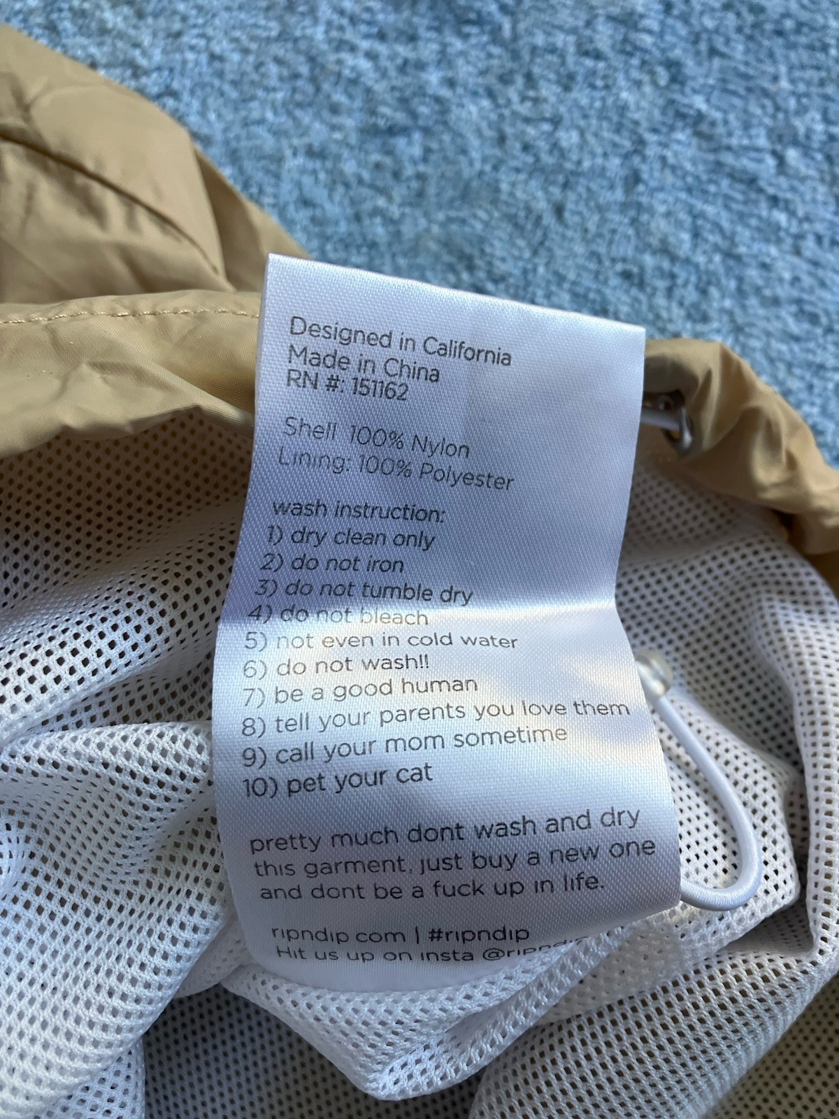 Ripndip Beige Half Zip Button Jacket M - image 11