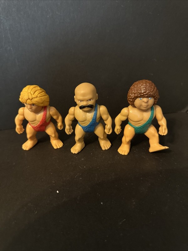 Playskool Definitely Dinosaurs Caveman Cavester Action Figures 1987 (Lot Of 3)