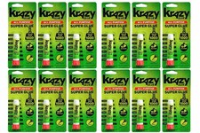12 Pack - Super Krazy Glue All Purpose Precision Tip, Holds 1000lb