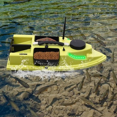 500M Kabellos Futterboot Mit GPS Köderboot Baitboat Fischerköder LED Fischfinder
