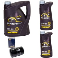 MotoröL Set Mannol Energy 5W-30 API 7 Liter + ÖLfilter FüR Opel Frontera A 2.5