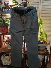 Men's Carhartt Grey Work Pants Relaxed Fit 36/32