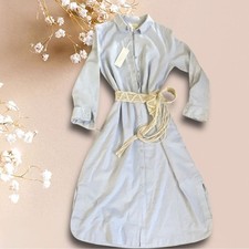 Calypso St Barth NWT Linen Blend Belted Midi Shirt Dress Size XL