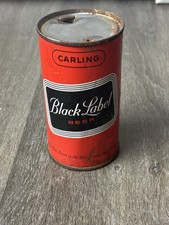 Black Label Flat Top Beer Can