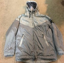 Nike x Stone Island Nylon Mountain Parka Gray M-Size Used