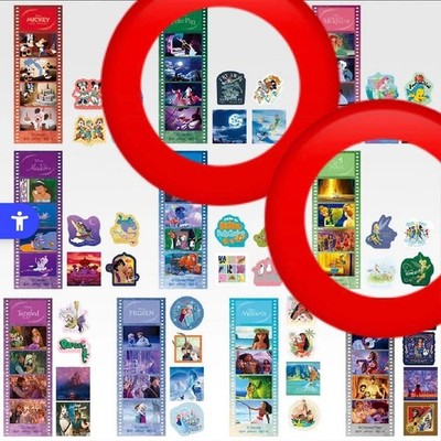 Disney Tinker Bell & Peter Pan Sticker Set G Prize Clear Bookmark & Sticker