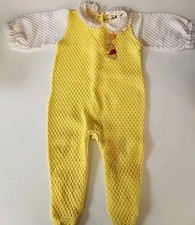 Vintage Sears Walt Disney Baby Footie Sleeper Winnie the Pooh Yellow See Discrip