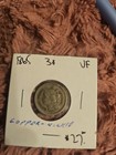 1865 Three Cent Nickel 3¢ First Year Issue VF Details U.S. Coin — photo 1