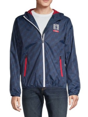 Prada North Sail Windbreaker Jacket with Hood Navy Blue Large  Fast Shipping!