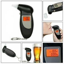 Self Breathalyser Breath Alcohol Tester, ABS LCD, Black