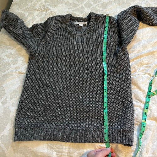 Maglione Sconosciuto Eastbank Misto Lana Girocollo Maglia Grossa Grigio Uomo Medium - Foto 7 di 9