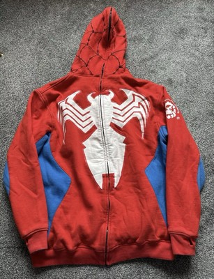 Creating Limitless Heights Hoodie Herren Gr. XL rot Spiderman Full Zip (G34)