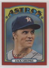 2021 Topps Heritage Chrome Red Refractor 218/372 Zack Greinke #423 sh7