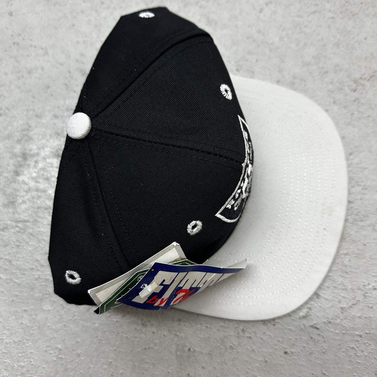Vintage Los Angeles Raiders Fitted Hat Cap 6 7/8 Deadstock 1990s