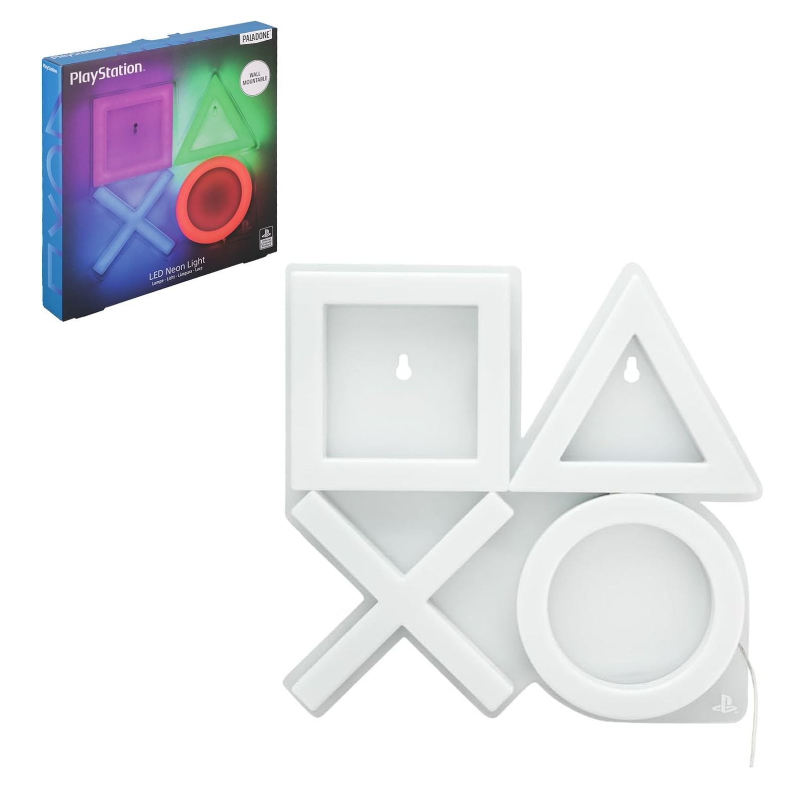 Paladone PlayStation LED Neon Light - Officially Licensed Gaming Room Wall Light, Featuring Controller Icons, Mood Lighting Office Decor - Image 2