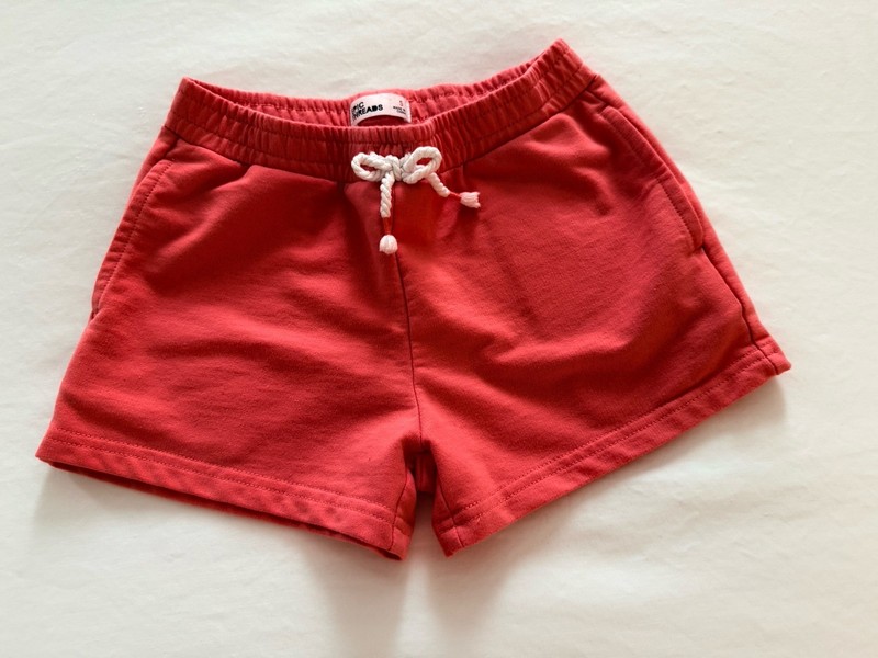 Girls Size Small 7/8 EPIC THREADS French Terry Pockets Pull-On Coral Shorts