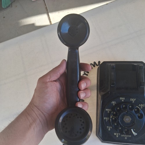 Telefono Vintage Stromberg Carlson Stile Art Deco Nero Quadrante Rotante - Foto 2 di 12