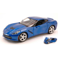 Corvette Stingray 2014 Blue 1:24 Maisto Auto Stradali -D- Neues Modell